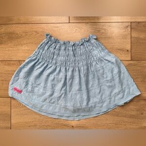 Simply Southern Sky Blue Ruffled Skirt